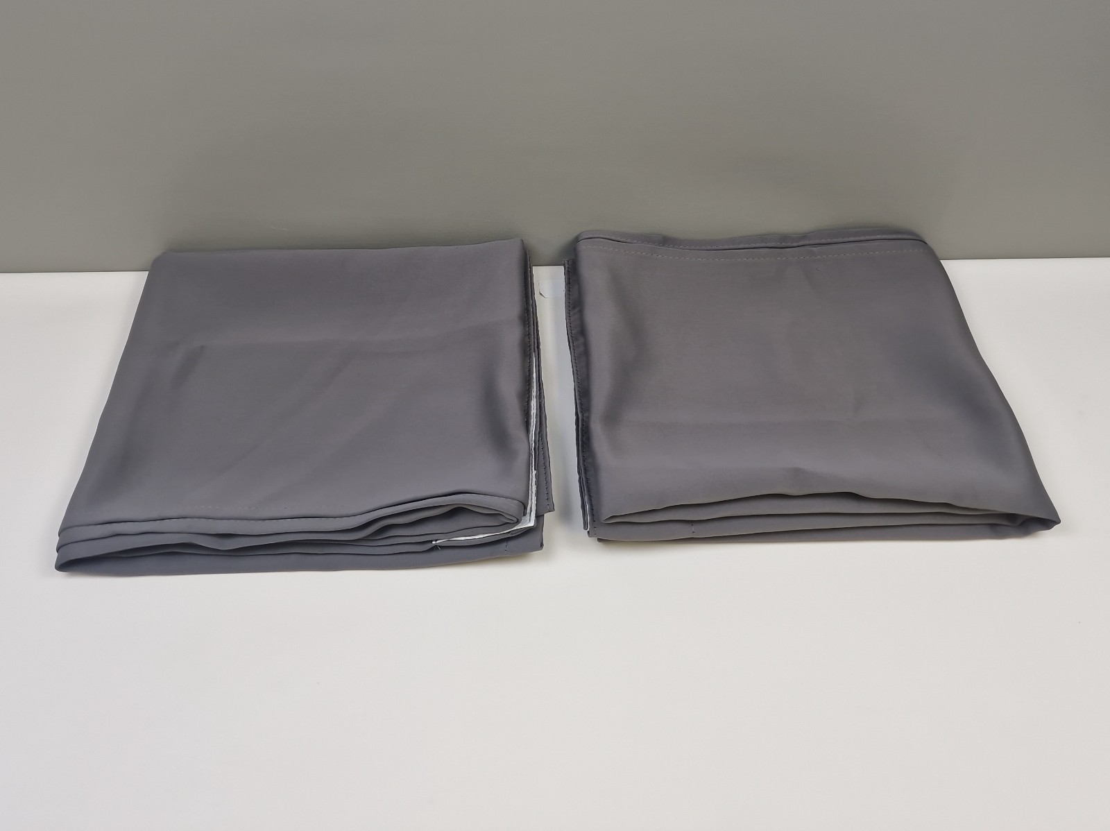 Deconovo Grey Blackout Curtains Thermal Super Soft Pencil Pleat Curtains Bedroom