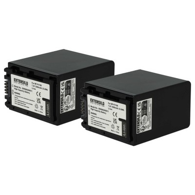 2x Akku für Sony NEX-VG20E NEX-VG10E NEX-VG20 NEX-VG10 NEX-VG20EH 3300mAh 7,4V
