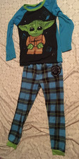 Star Wars Baby Yoda pajamas little boy 6/7  extra Mandalorian pants, dated 2022