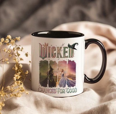 Disney Wicked Changed For Good Magical Fantasy Black White Coffee Mug