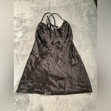 Dream girl black chemise slip dress small