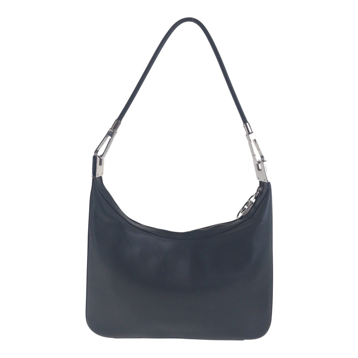 Gucci Black Silver Metal Fitting Leather 001 3812 Bag 411217 Gucci Black Silver Metal Fitting Leather 001 3812 Bag 411217