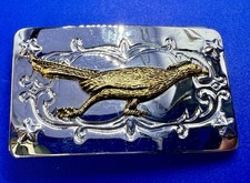 Roadrunner Southwestern Desert Native Indian Vintage Kids Ladies Belt Buckle