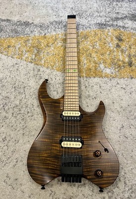 Kiesel Vader 6 Thru Neck Deep Eye Tiger Eye Electric Guitar