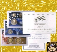 2007 Clad Proof Set U.S. Mint Original Government Packaging OGP COA