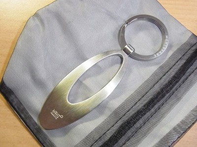 Montblanc Schlüsselanhänger Key Fob Edelstahl unbenutzt