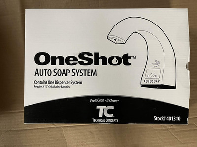 New Technical Concepts OneShot Touchless Auto Soap Dispenser Chrome Mount 401310
