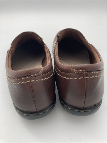 Clarks Ashland Effie braune Leder-Halbschuhe Damengröße 10M - Bild 5 von 5