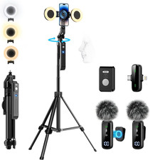 Magnetic Vlogging Kit for Iphone/Android, 71" Auto Face Tracking Tripod for Ipho