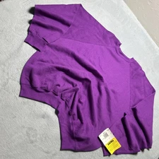 Vintage USA Tultex Blank Crewneck Sweatshirt Mens XL Sweater Pullover Purple 90s