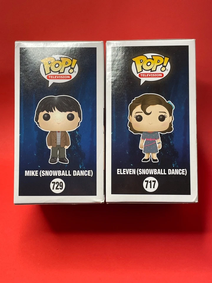 Funko pop Mike 729 e Eleven 717 Snowball dance Stranger Things + custodie - Immagine 4 di 4