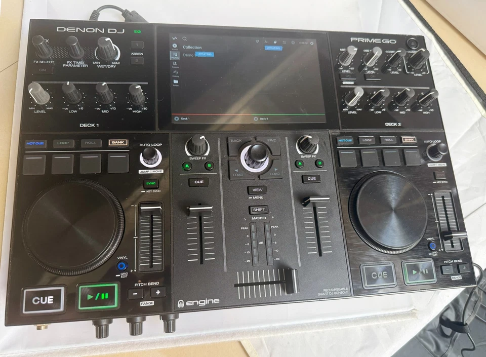 Denon DJ PRIME GO Double Deck Rechargeable Smart DJ Console - Image 2 of 4