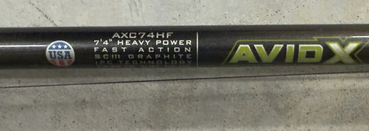 セントクロイ　エイビット AVID X AXC-74HF St. Croix Avid X 7' 4” HF (AXC74HF) Bait Casting Rod-w/blank orig