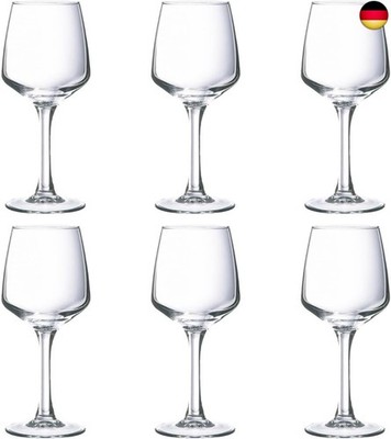 Arcoroc ARC C3572 Linéal Rotweinkelch, Weinglas, 250ml, Glas, transparent, 6 