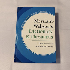 Merriam-Webster Dictionary Thesaurus New Edition Hardcover 2007 992p