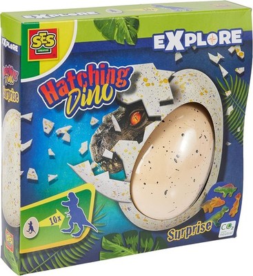 SES 25063 Creative B07MC86CWW Schlüpfender Dino Überraschung, Diverse Farben