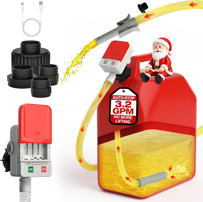 #ad Portable Fuel Transfer Pump with Auto Stop 3.2 Gallon per Min 51quot; Extra Long $72.51