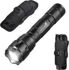 ULTRAFIRE WF-502B Single Mode Flashlight with Holster,1000 Lumen Tactical Flashl