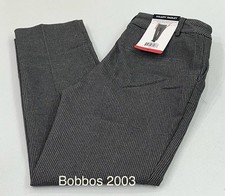 Hilary Radley Women's Mid Rise Slim Leg Built-in Tummy Control Pants, Multi, M