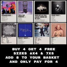 Listing image for Rock Band Music Album Cover Gifts Posters Prints Wall Art Home Decor (6x4 & 7x5)