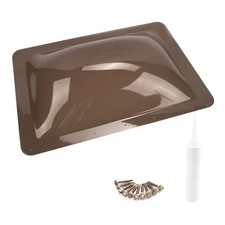 RV Skylight Replacement | 18" x 26" Camper Skylight | RV Shower Smoke Gray