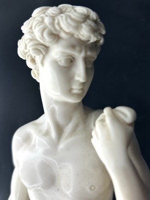 Michelangelo's David, G Ruggeri, Sculptor, Resin on Marble Base