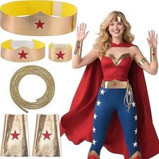 5 Pcs/Set Woman of Wonder Star Costume Accessories, Halloween Wonder Cosplay Acc