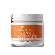 Activated Charcoal Toothpaste Citrus Spice 3.3 Oz By Nelson Naturals