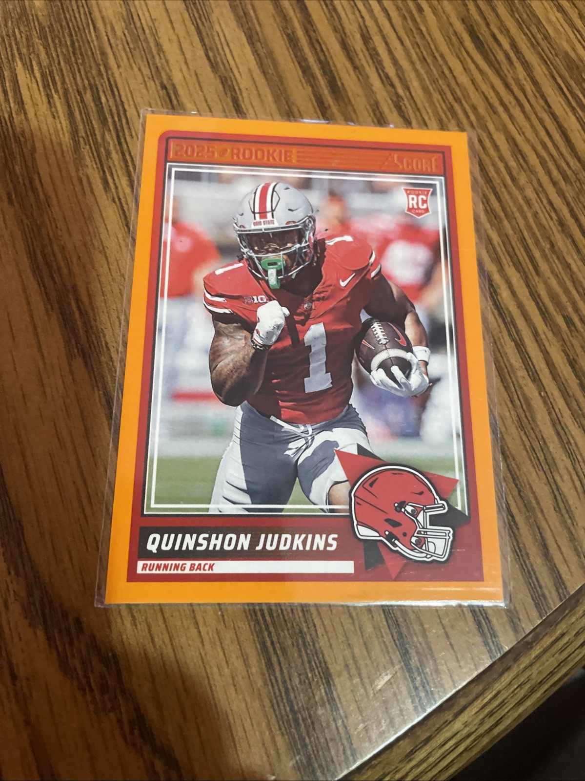 Quinshon Judkins 2025 Panini Score Rookies RC #38 Orange SP Cleveland Browns