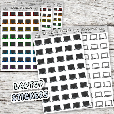 Laptop Stickers, Mini Icon Reminder Planner stickers, Journals, Scrapbooks