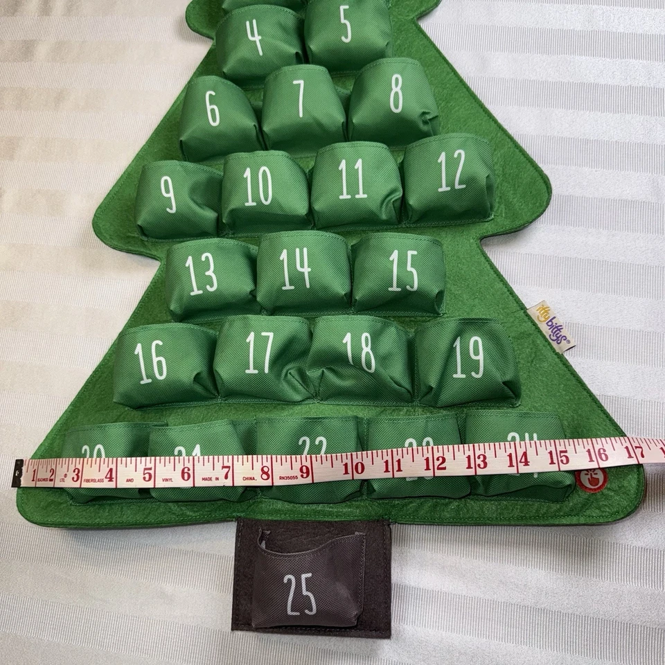 HALLMARK Christmas Tree ITTY BITTY 25 Day Advent Calendar Reusable Plays Music - Image 3 of 4