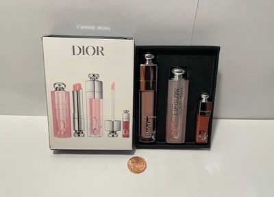 DIOR ADDICT 3-PIECE SET (001 Pink) Lip Glow, Lip Maximizer & Mini