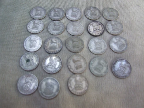 1927 George V Sixpence — photo from the most recent tracked eBay sale