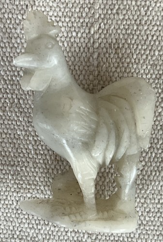Vintage Lot of 3 Roosters: Wood, Ceramic, and Stone - Picture 7 of 15