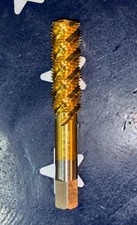 5/8-18 Spiral Flute Bottom Tap HSS GH1 NF TiN 4FL SPFL Turbo-Cut 5/8 -18tpi USA