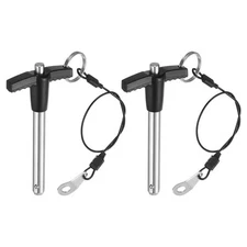2Pcs T Handle Lock Pins, 8mm x 50mm Stainless Steel Button Quick Release Pin