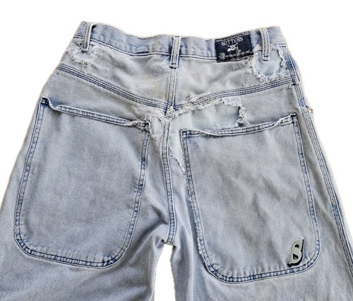 Vintage 90s Y2K SUTTERS Wide Leg Skater/Raver Baggy Jeans Size 32" - Picture 21 of 24