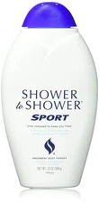 Shower to Shower Sport Absorbent Body Powder Keeping Fresh Talc-Free 13.0 Ounce