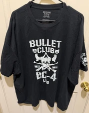 Bullet Club Classic Shirt With Sleeve Art 3XL New Japan Pro Wrestling NJPW