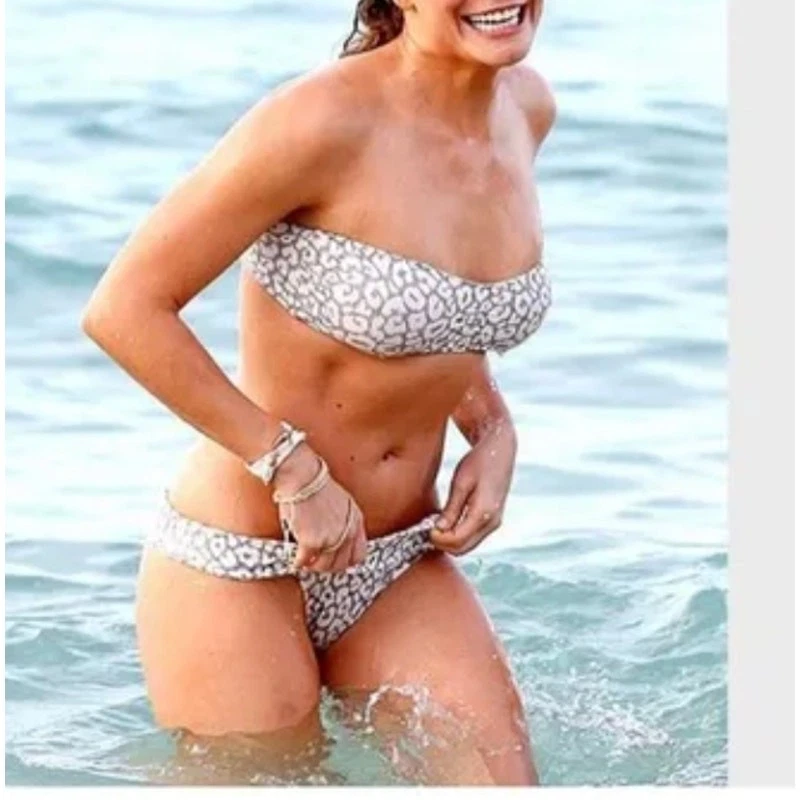 Valimare Bikini Traje de Baño Mujer Gris Medio Salinas Animal Bandeau Dos Piezas Foto 2 de 4