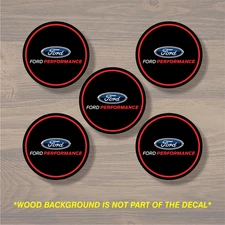 Ford Performance Wheel Center Cap Overlay x5, Vinyl Decal Sticker