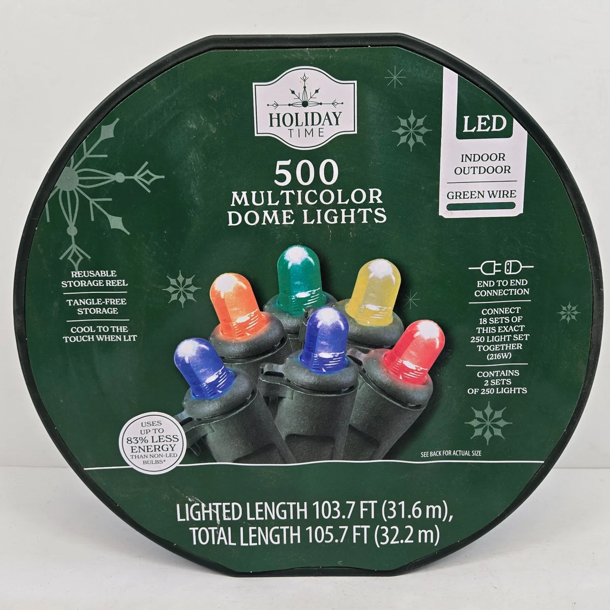 Holiday Time Multicolor String Lights for sale | eBay