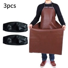 Set Welders Apron (Full Length) Blacksmith Welding Appron & Sleeve Waterproof T1