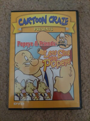 Cartoon Craze - Popeye and Friends Lets Sing with Popeye (DVD, 10 ep) - I1225