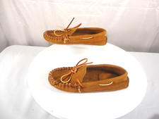 New Taos Indian Maid Driving Moccasins Brown Leather Flats Women's Size 5