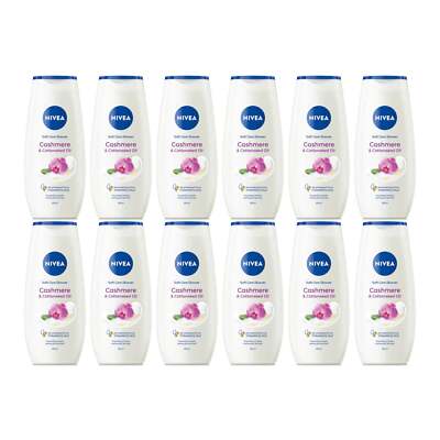 Nivea Cashmere & Cottonseed Oil Shower Gel w/ Vitamins, 8.45oz (Pack of 12)