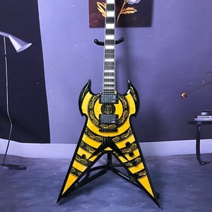 factory coustom electric guitar  special design flying v fixed bridge tutem