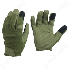 Olive Green Combat Touch Gloves - Army Military Touch Screen Phone All Sizes New