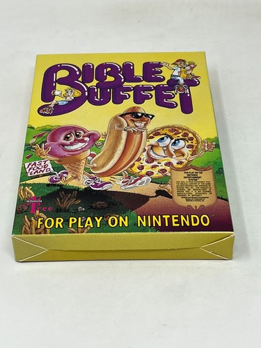 NES Nintendo - Bible Buffet - CIB Complete - CLEAN BOX / Tested - Picture 5 of 11