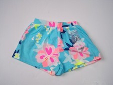 NWT Carter's Girls Shorts Size 3M Blue Floral Design Elastic Waist